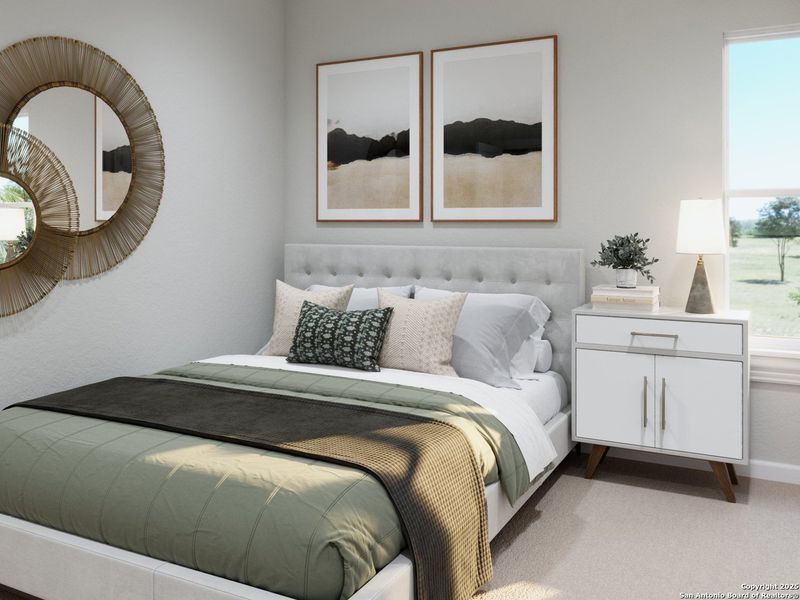 Furnished interior view inside a new home in Melissa Ranch, San Antonio (Image 14).