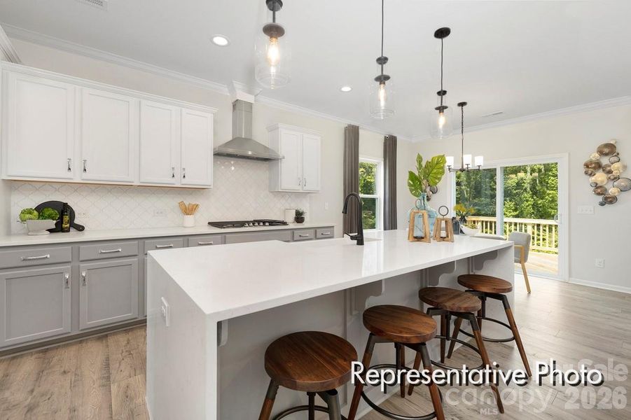 Furnished interior view inside a new home in Whispering Hills, Locust (Image 5). Furnished interior view inside a new home in Whispering Hills, Locust (Image 5).