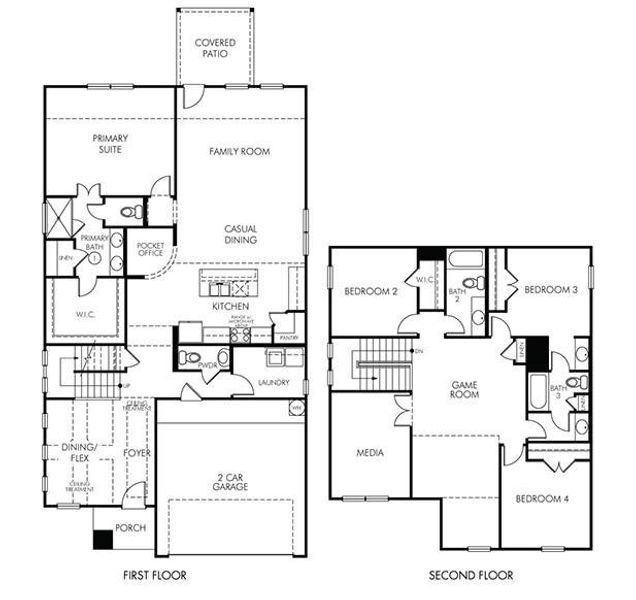 2D floor plan layout of this home in Massey Oaks Village, Pearland, TX (Image 2). 2D floor plan layout of this home in Massey Oaks Village, Pearland, TX (Image 2).