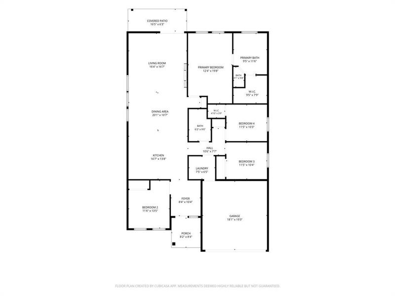 2D floor plan layout of this home in , Quinlan, TX (Image 5).