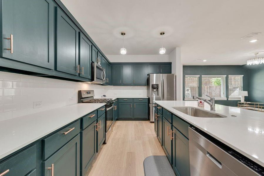 Furnished interior view inside a new home in Tesoro at Chisholm Trail Ranch, Crowley (Image 16).
