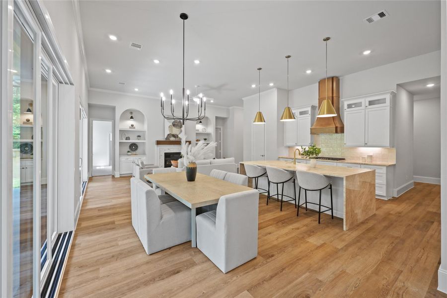 Furnished interior view inside a new home in Bentwater, Montgomery (Image 8). Furnished interior view inside a new home in Bentwater, Montgomery (Image 8).