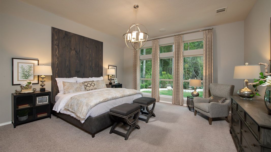 Furnished interior view inside a new home in Briggs Ranch, San Antonio (Image 63).