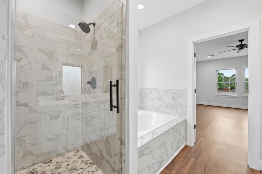 Furnished interior view inside a new home in , Houston (Image 10).