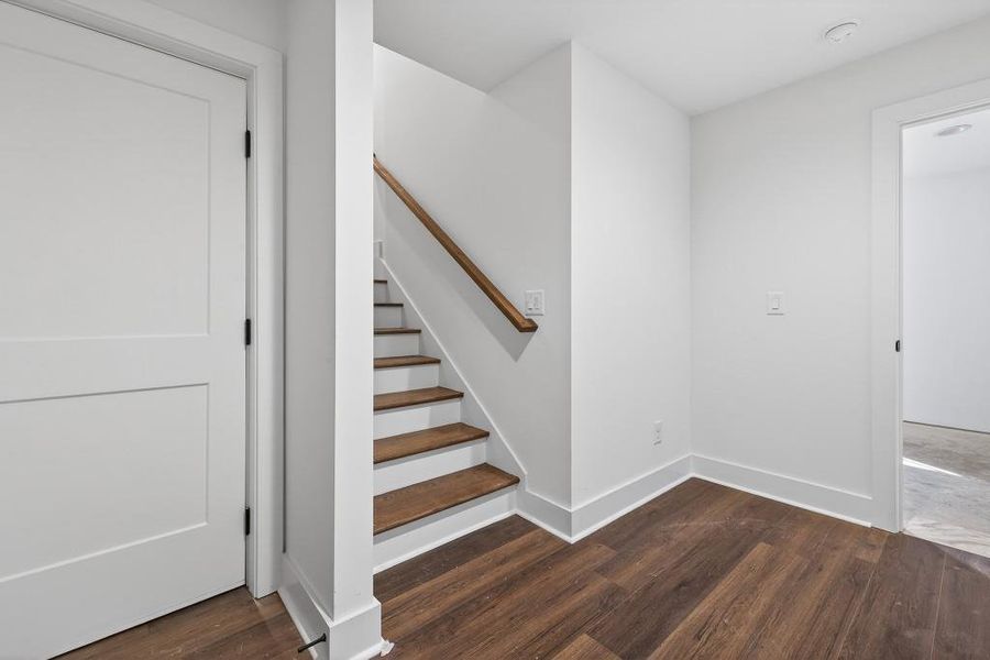 Spacious, unfurnished interior of a new home in Skyview On Broad, Sugar Hill (Image 24). Spacious, unfurnished interior of a new home in Skyview On Broad, Sugar Hill (Image 24).