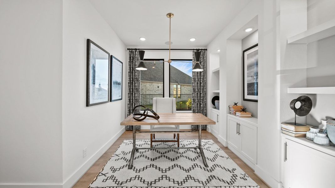 It's all in the details! The masterfully designed custom built-in cabinets and shelves with meticulously painted accents bring so much dimension to this space. This creative area can fit ample number of books, decor, or even your favorite china. It's all in the details! The masterfully designed custom built-in cabinets and shelves with meticulously painted accents bring so much dimension to this space. This creative area can fit ample number of books, decor, or even your favorite china.