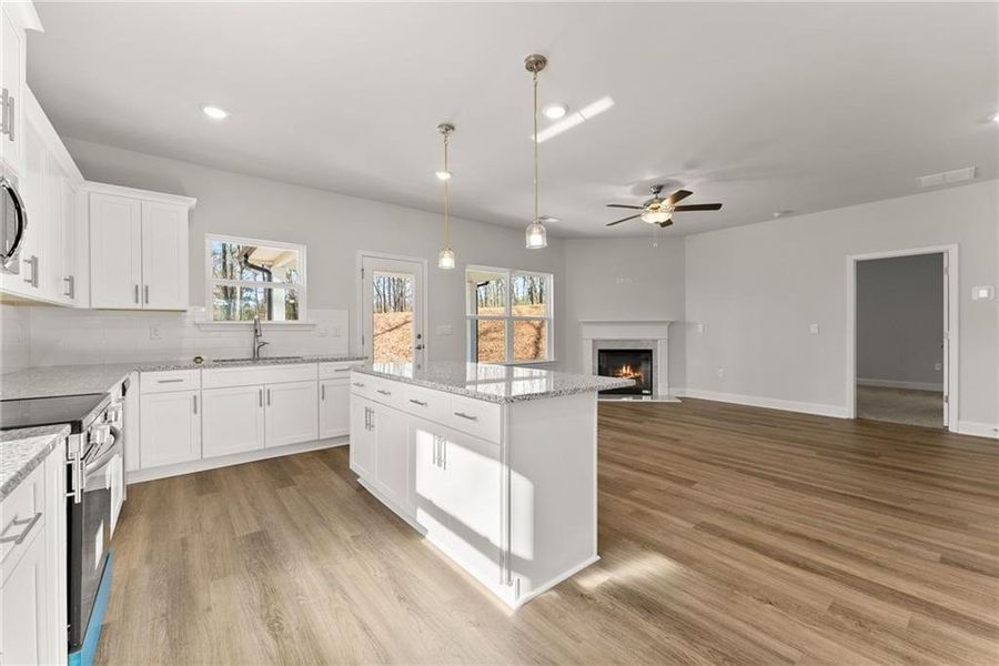 Furnished interior view inside a new home in The Fields of Walnut Creek, Pendergrass (Image 6).