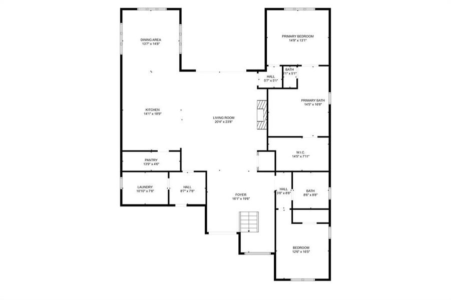 2D floor plan layout of this home in , Dallas, TX (Image 3). 2D floor plan layout of this home in , Dallas, TX (Image 3).