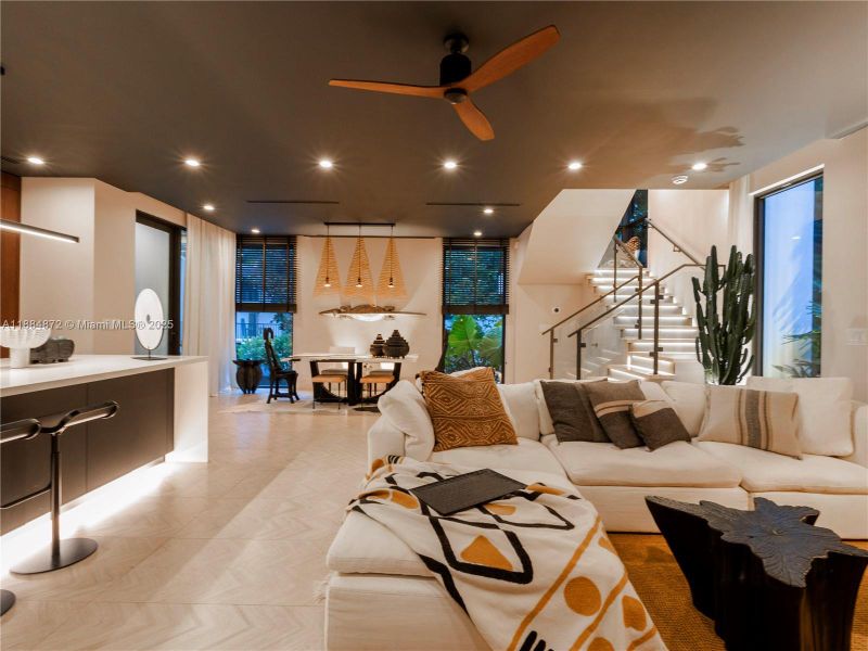 Furnished interior view inside a new home in , Miami (Image 11).