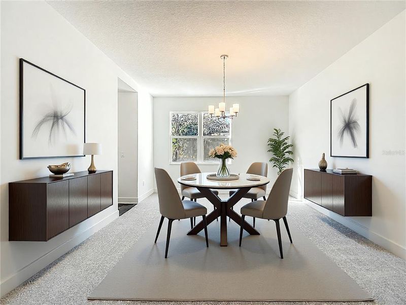 Furnished interior view inside a new home in , Tampa (Image 14).