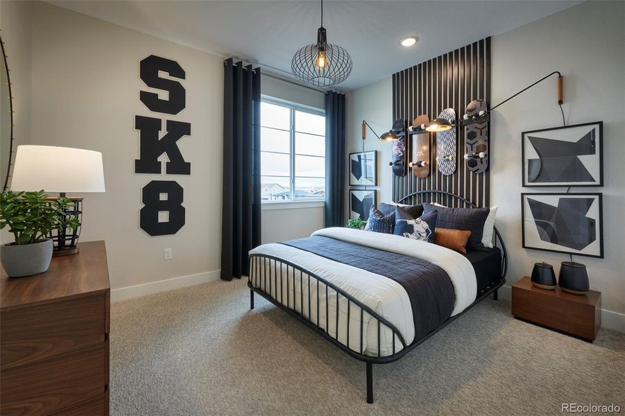 Furnished interior view inside a new home in The Aurora Highlands, Aurora (Image 12).