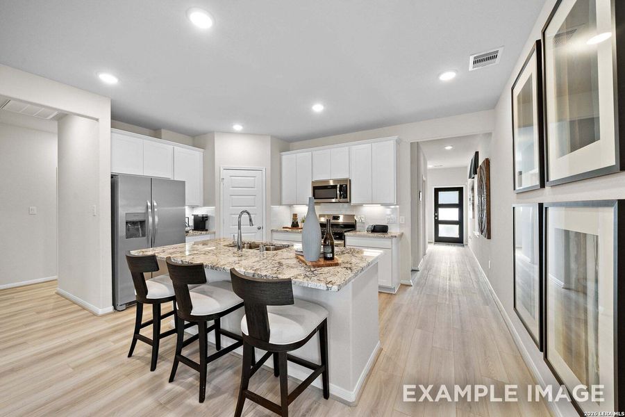 Furnished interior view inside a new home in Rayburn Valley, San Antonio (Image 17). Furnished interior view inside a new home in Rayburn Valley, San Antonio (Image 17).