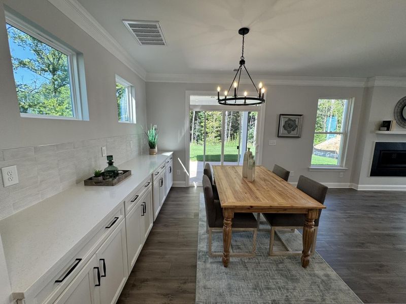 Furnished interior view inside a new home in Caldwell Forest, Charlotte (Image 7).