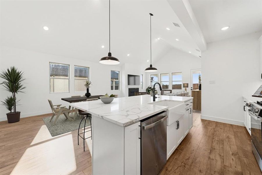 Furnished interior view inside a new home in Heritage Ranch, Sherman (Image 11). Furnished interior view inside a new home in Heritage Ranch, Sherman (Image 11).
