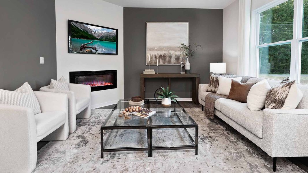 Furnished interior view inside a new home in Brinkley Ridge, Kings Mountain (Image 10).