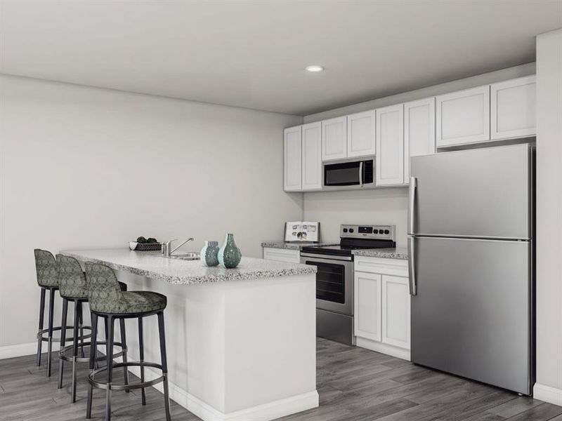 Furnished interior view inside a new home in Heather Heights, Itasca (Image 7). Furnished interior view inside a new home in Heather Heights, Itasca (Image 7).