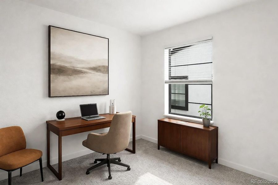 Furnished interior view inside a new home in The Hub at Virginia Village, Denver (Image 9).