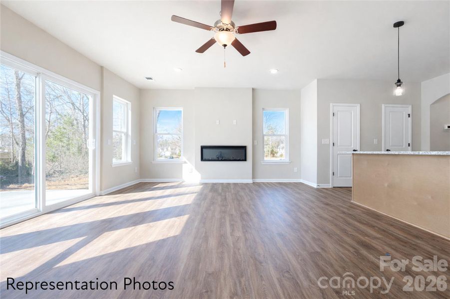 Spacious, unfurnished interior of a new home in , Charlotte (Image 23).