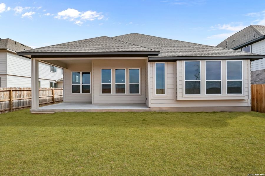 Exterior details and patio area of a home in Megan's Landing, Castroville (Image 19). Exterior details and patio area of a home in Megan's Landing, Castroville (Image 19).