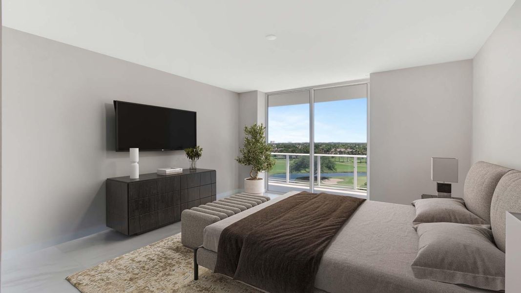 Furnished interior view inside a new home in Alina Residences, Boca Raton (Image 7).