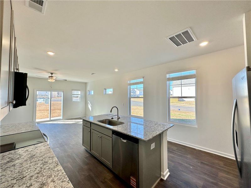 Furnished interior view inside a new home in Champions Village at Cherry Hill, Pendleton (Image 5). Furnished interior view inside a new home in Champions Village at Cherry Hill, Pendleton (Image 5).
