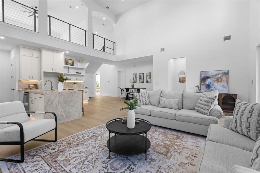 Furnished interior view inside a new home in , Dallas (Image 12).