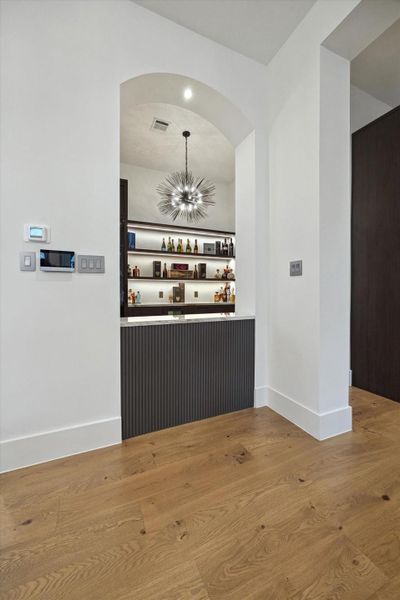 Alternate exterior view of the private bar area