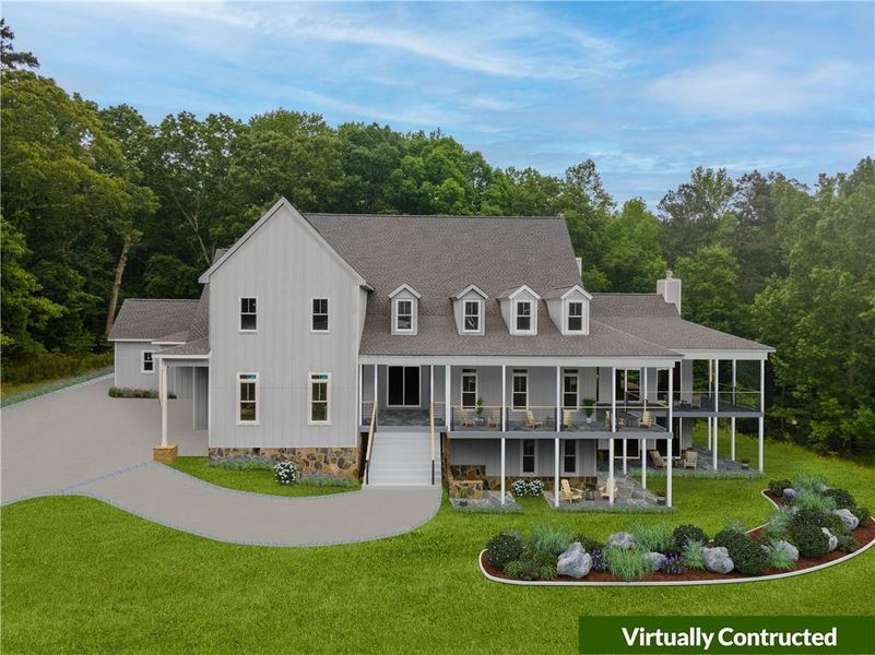 Front exterior of a new home in , Canton, GA, highlighting curb appeal (Image 10). Front exterior of a new home in , Canton, GA, highlighting curb appeal (Image 10).