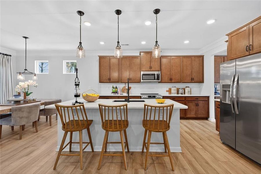 Furnished interior view inside a new home in Allen Manor, Hoschton (Image 8).