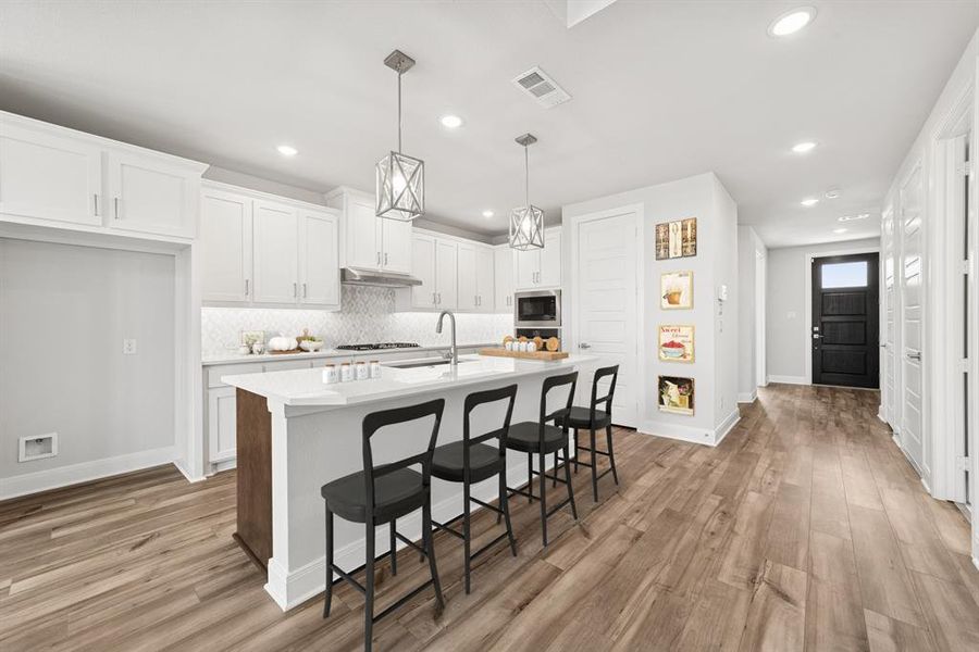 Furnished interior view inside a new home in Sandbrock Ranch, Aubrey (Image 16).