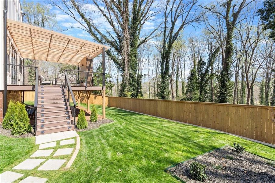 Exterior details and patio area of a home in , Atlanta (Image 30). Exterior details and patio area of a home in , Atlanta (Image 30).
