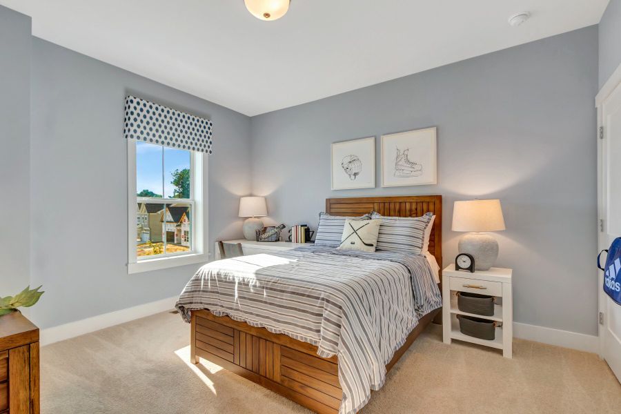 Representative furnished interior of a home built from the Dillon by Beazer Homes in The Summit, Apex (Image 18). Representative furnished interior of a home built from the Dillon by Beazer Homes in The Summit, Apex (Image 18).