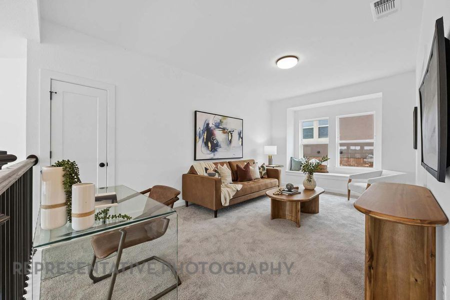 Furnished interior view inside a new home in Parkside On The River: 50ft. lots, Georgetown (Image 29).