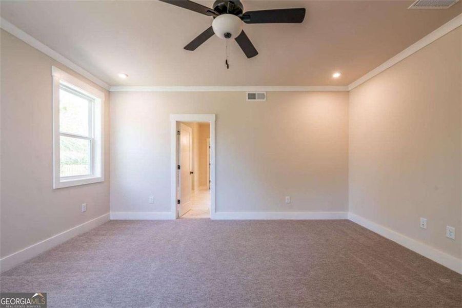 Spacious, unfurnished interior of a new home in The Paddocks at Doc Hughes, Buford (Image 27). Spacious, unfurnished interior of a new home in The Paddocks at Doc Hughes, Buford (Image 27).