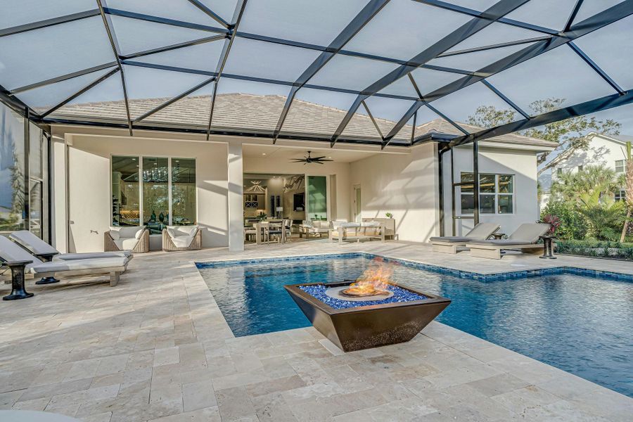 2D floor plan layout for the Sand Dollar Grande by GHO Homes in The Strand, Indian River Shores, FL (Image 130).