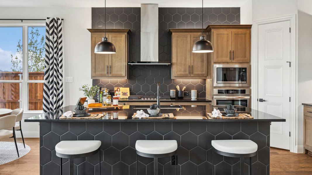 Representative furnished interior of a home built from the Cornell by DRB Homes in Green Meadows Classic, Celina (Image 12).