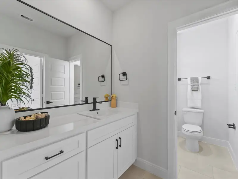 Furnished interior in a model home at Uptown District in Houston (Image 12).