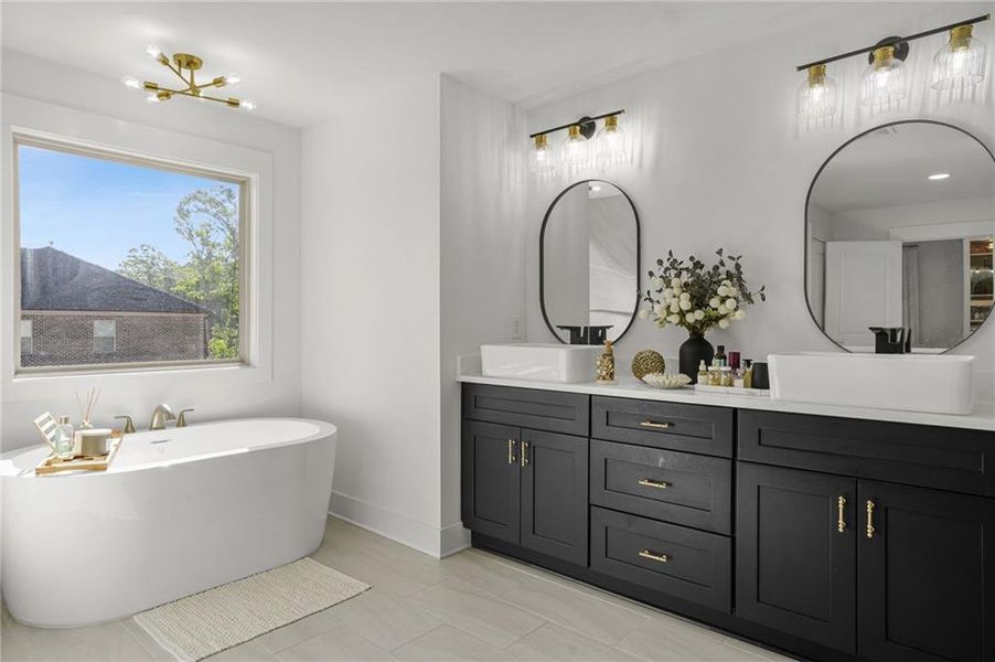 Furnished interior view inside a new home in , Fairburn (Image 7).