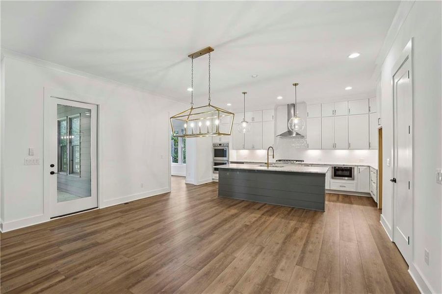 Furnished interior view inside a new home in , Cumming (Image 7). Furnished interior view inside a new home in , Cumming (Image 7).