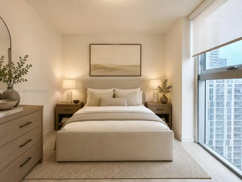 Furnished interior view inside a new home in , Miami (Image 6).