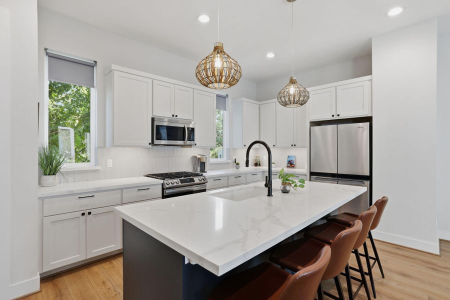 Furnished interior view inside a new home in , Houston (Image 22).