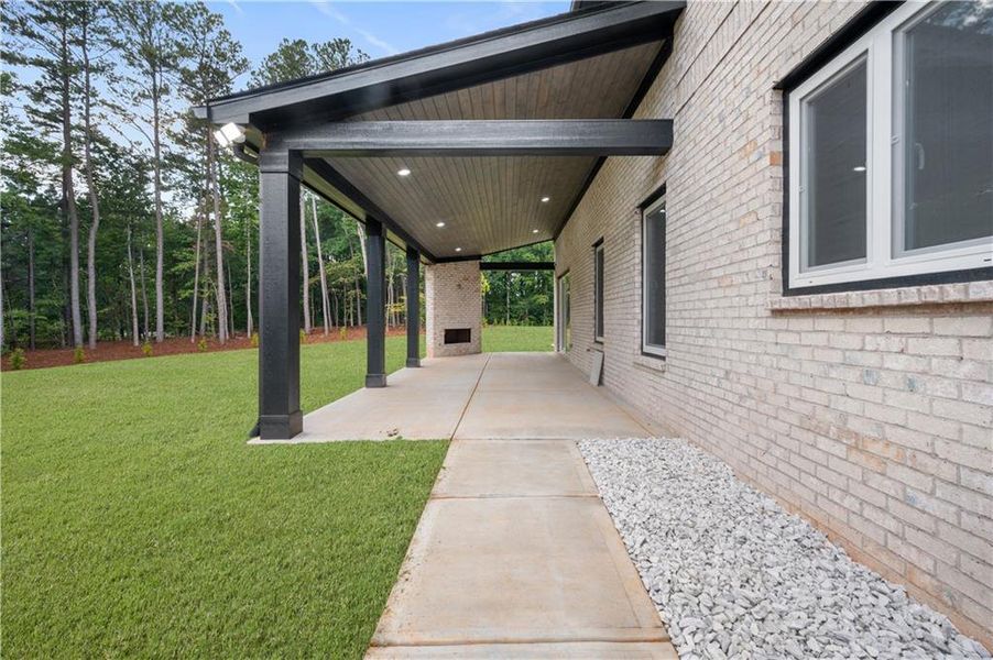 Exterior details and patio area of a home in , Buford (Image 28).