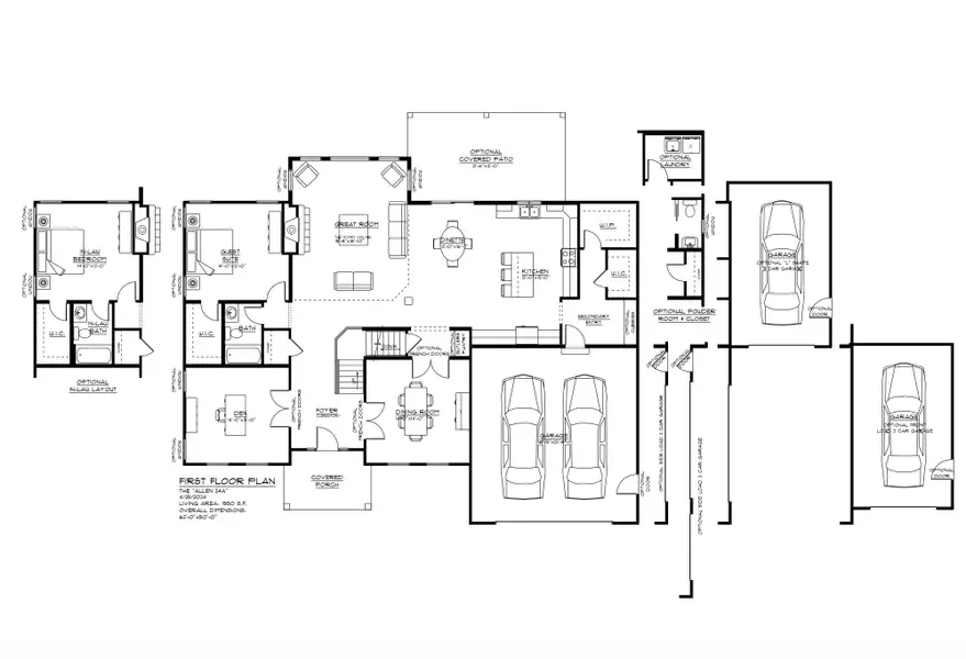 2D floor plan layout of this home in Wheatfield Crossing, North Tonawanda, NY (Image 6).