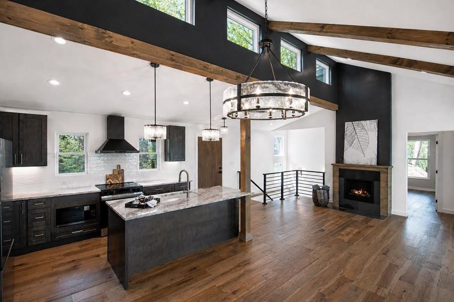 Furnished interior view inside a new home in , Blue Ridge (Image 16).