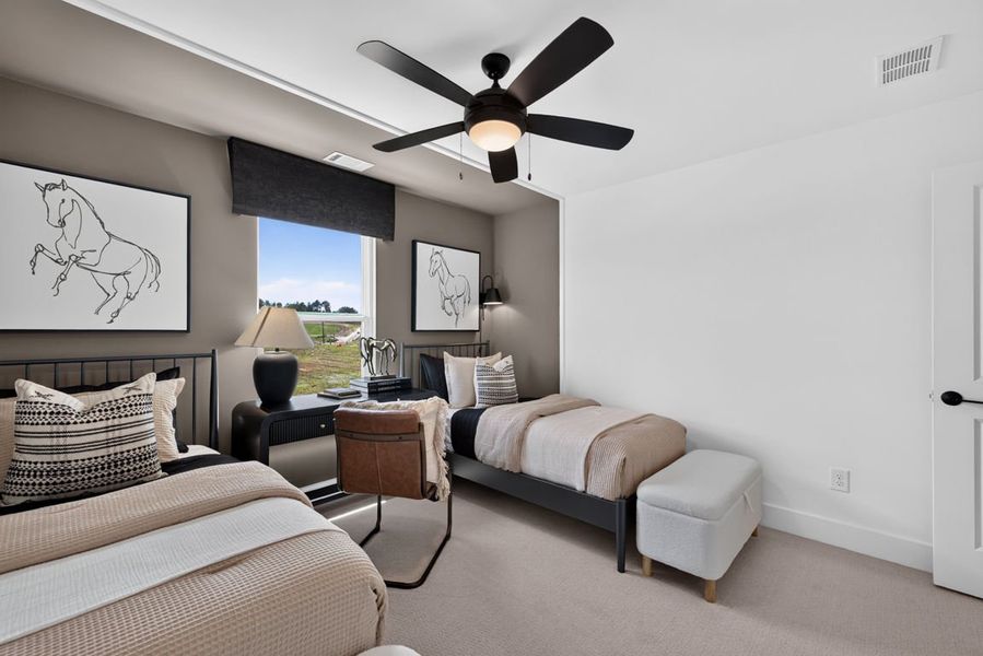 Representative furnished interior of a home built from the Wynfield by Pulte Homes in Bleckley Station, Ball Ground (Image 39).