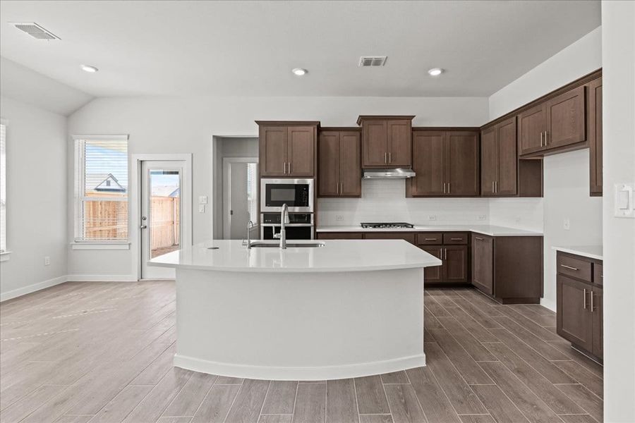 Furnished interior view inside a new home in Trace, San Marcos (Image 10).