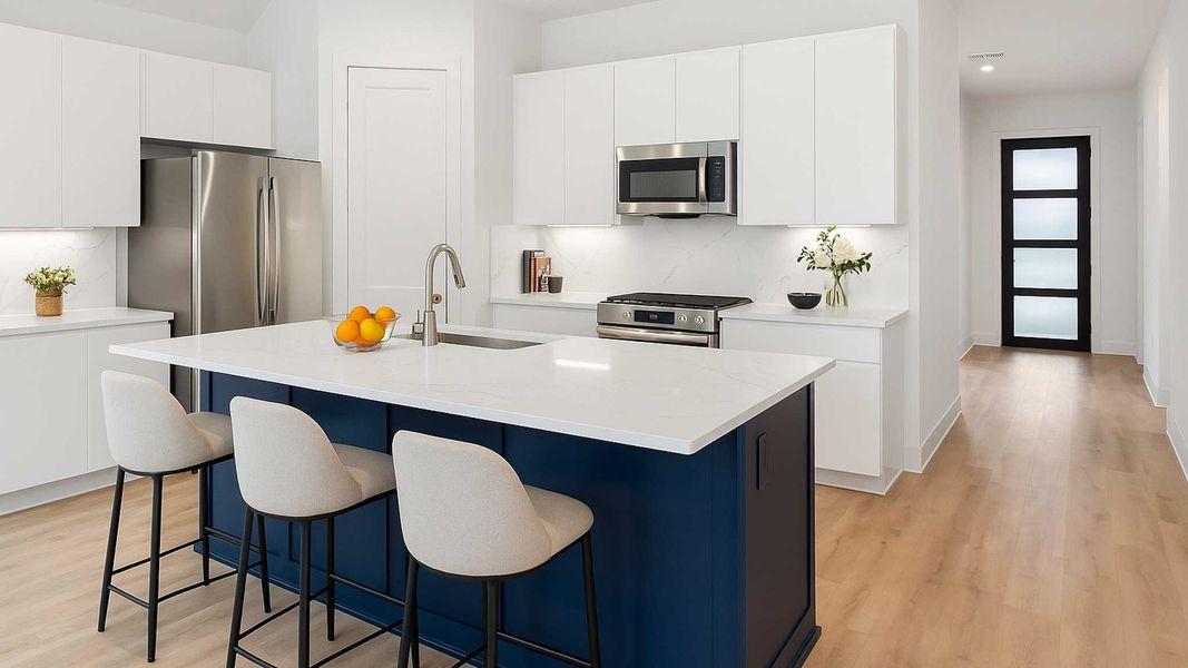 Furnished interior view inside a new home in Hills of Westlake, Conroe (Image 4).