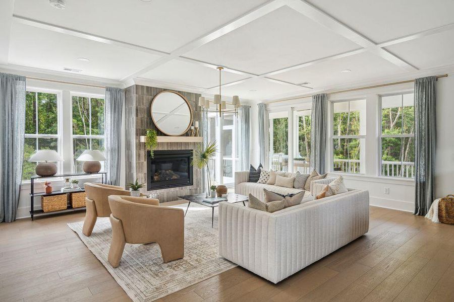 Furnished interior view inside a new home in Miller's Crossing, Johns Island (Image 7).