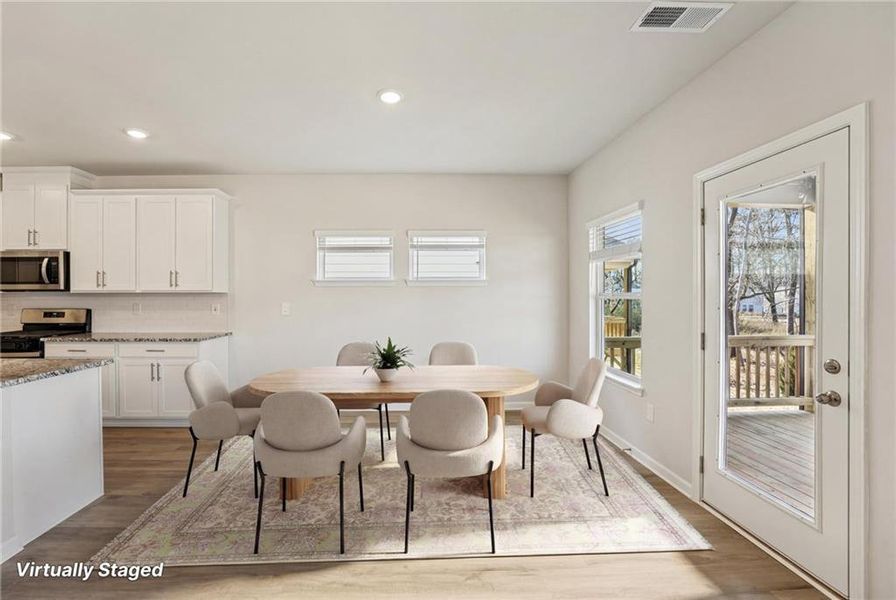 Furnished interior view inside a new home in Westmont Preserve, Powder Springs (Image 9).