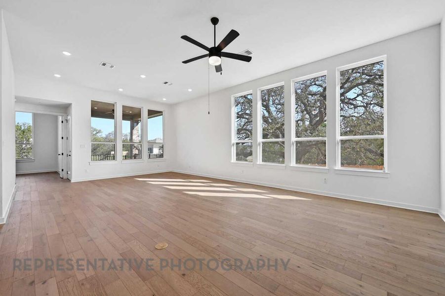 Spacious, unfurnished interior of a new home in Meridiana, Manvel (Image 13).